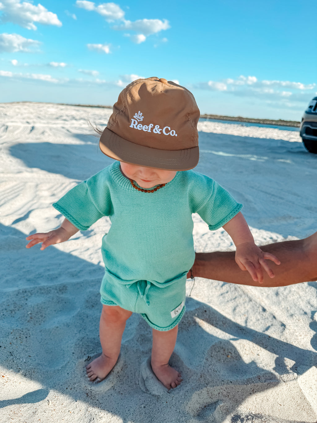 Coastal Breeze Knit Set-Seafoam