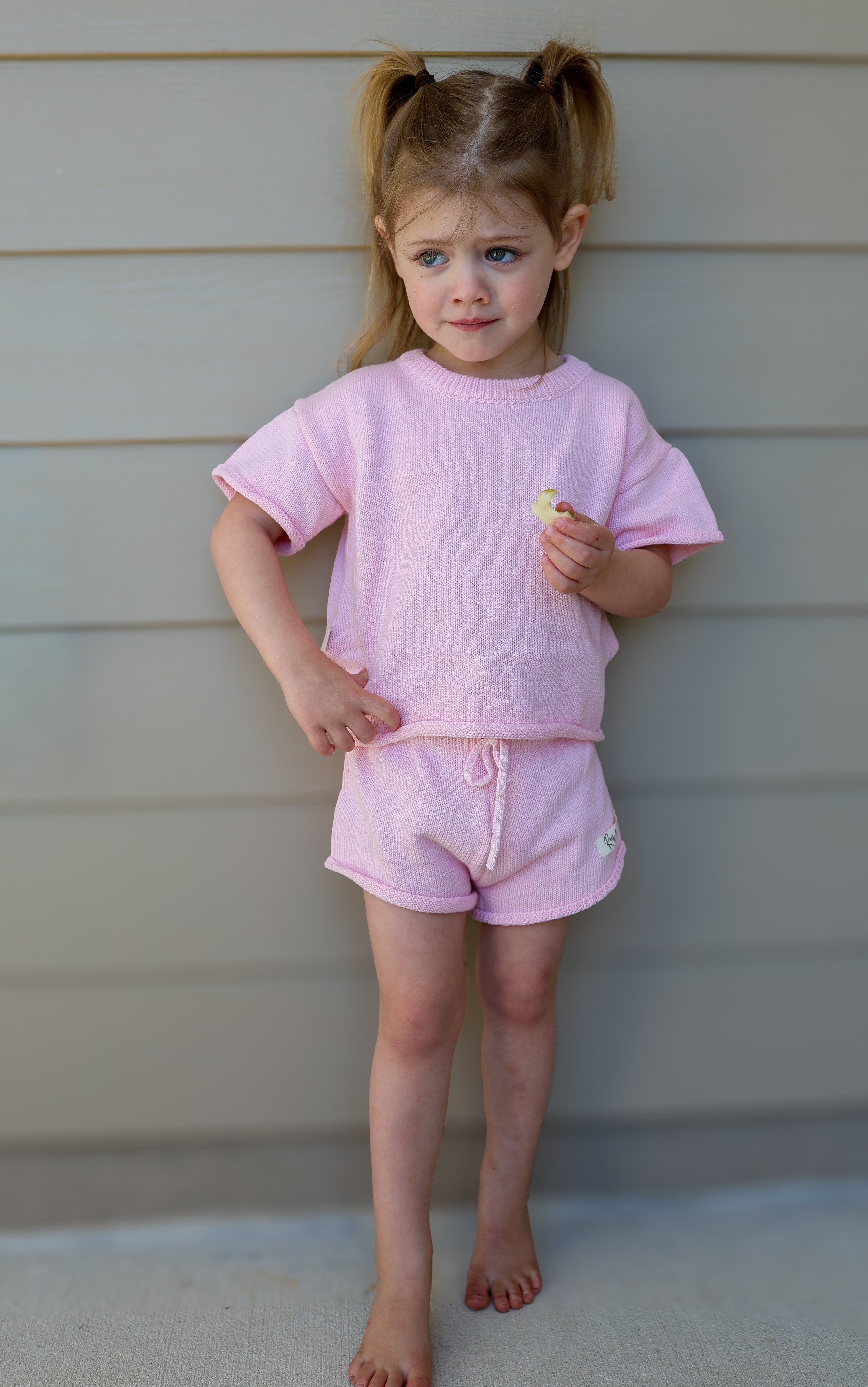 Coastal Breeze Knit Set- Cotton Candy Pink