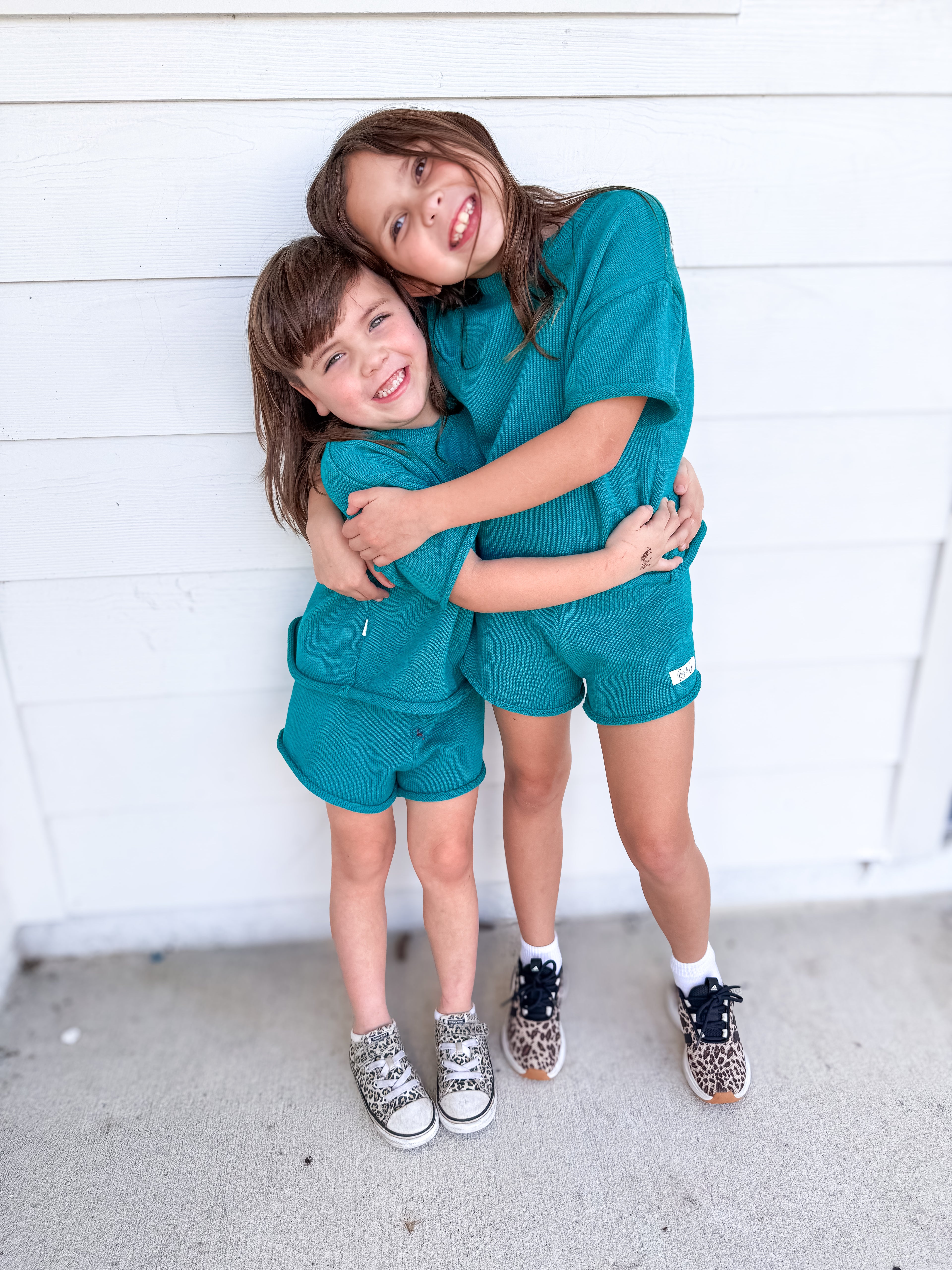 Coastal Breeze Knit Set- Deep Sea