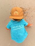 Tidepool Teal acid wash Tee