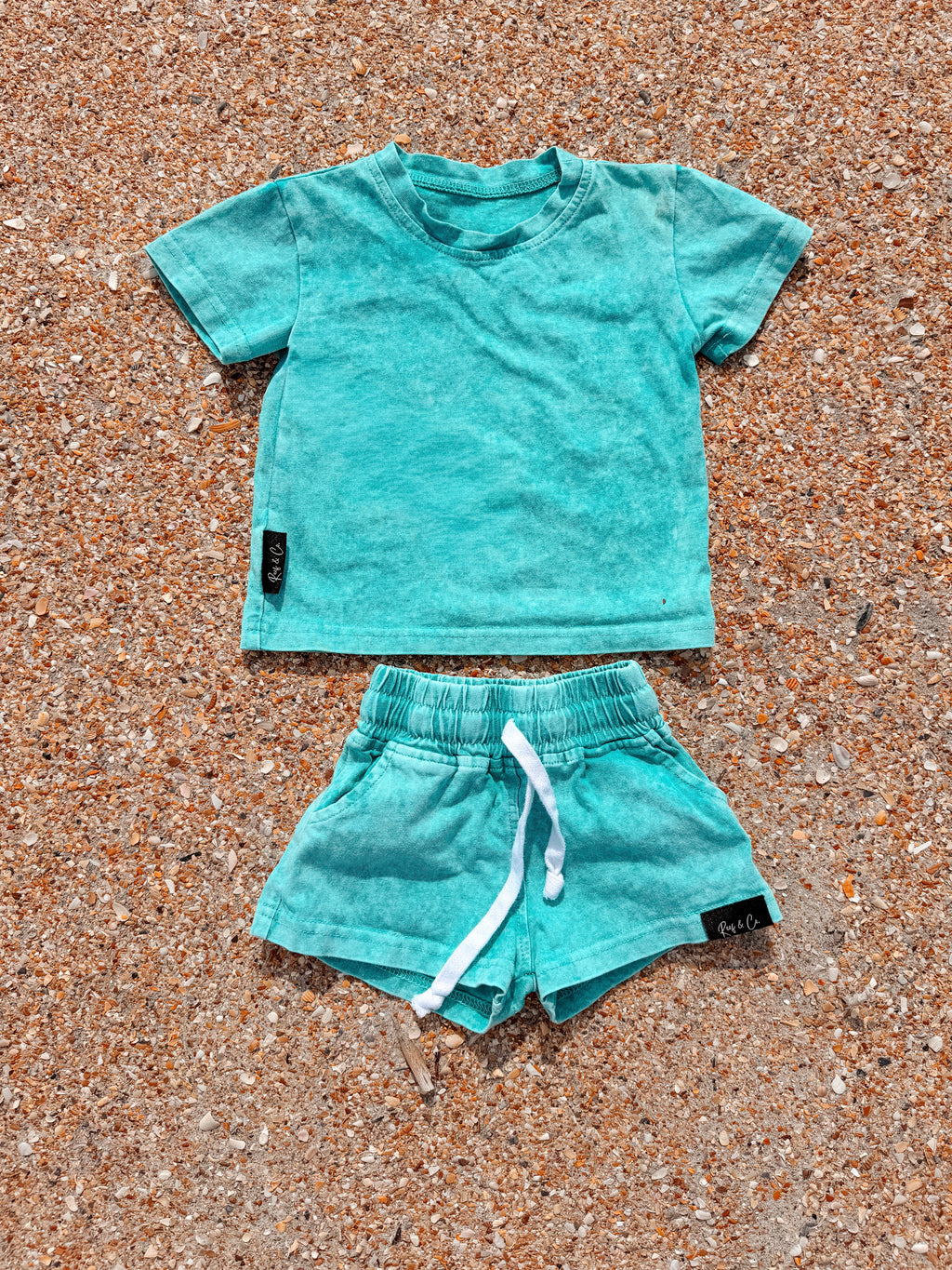 Miramar aqua acid wash set