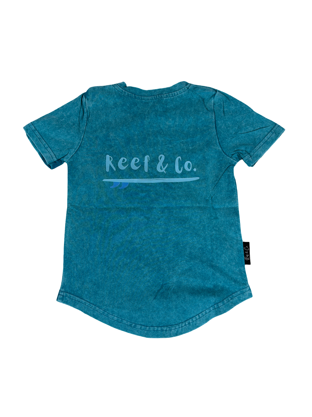 Tidepool Teal acid wash Tee