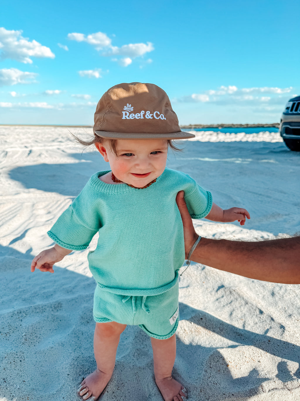 Coastal Breeze Knit Set-Seafoam