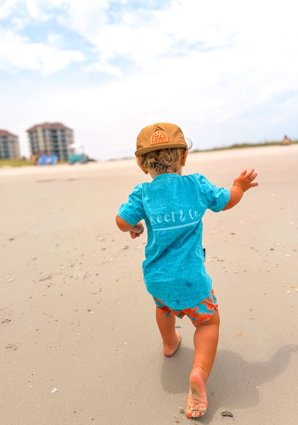 Tidepool Teal acid wash Tee