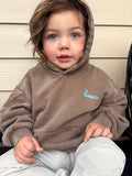 Coastal Hoodie-Acid Wash Brown