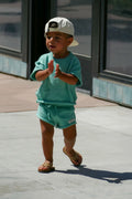 Coastal Breeze Knit Set-Seafoam