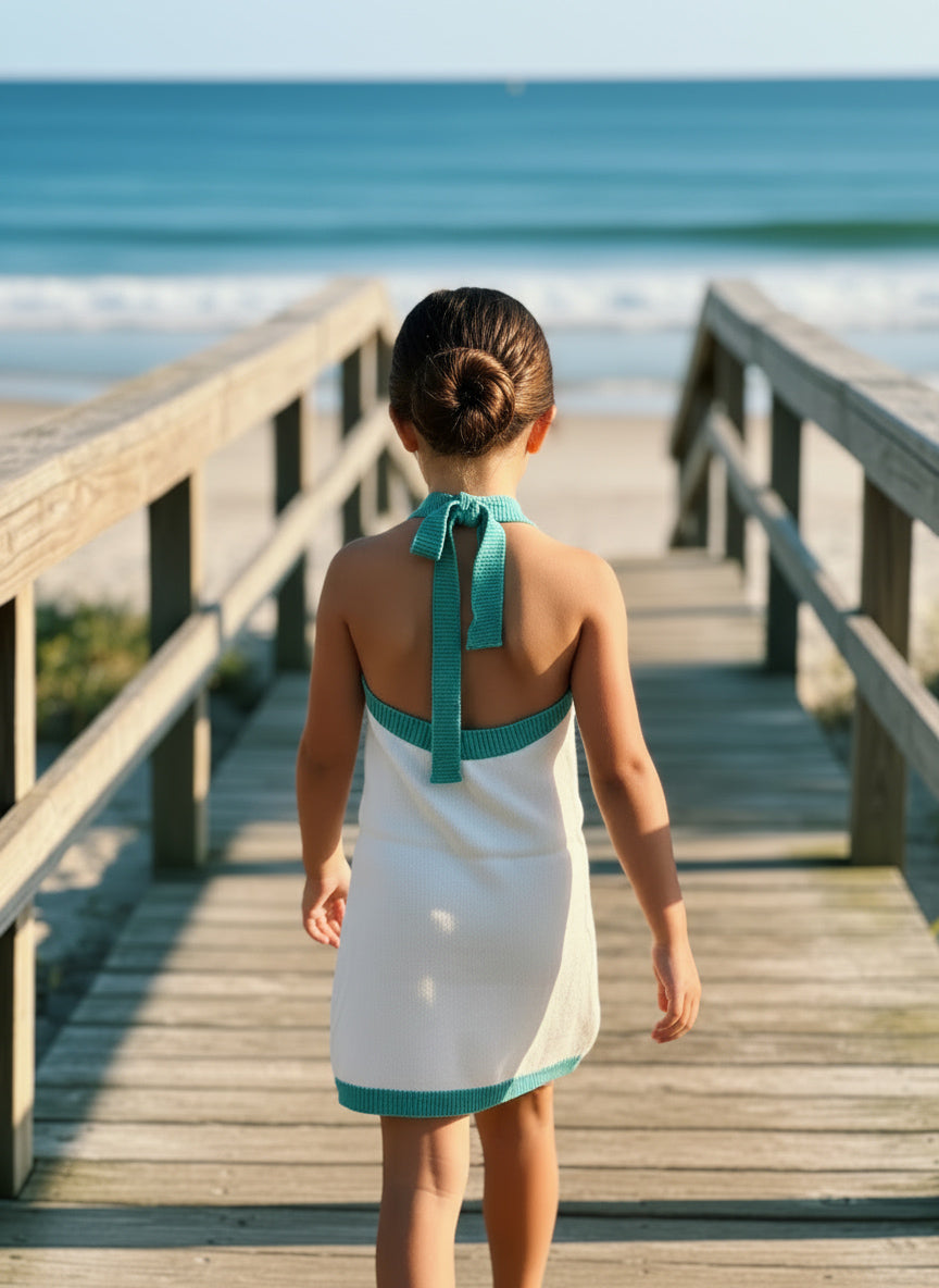 Sea Breeze Halter Dress