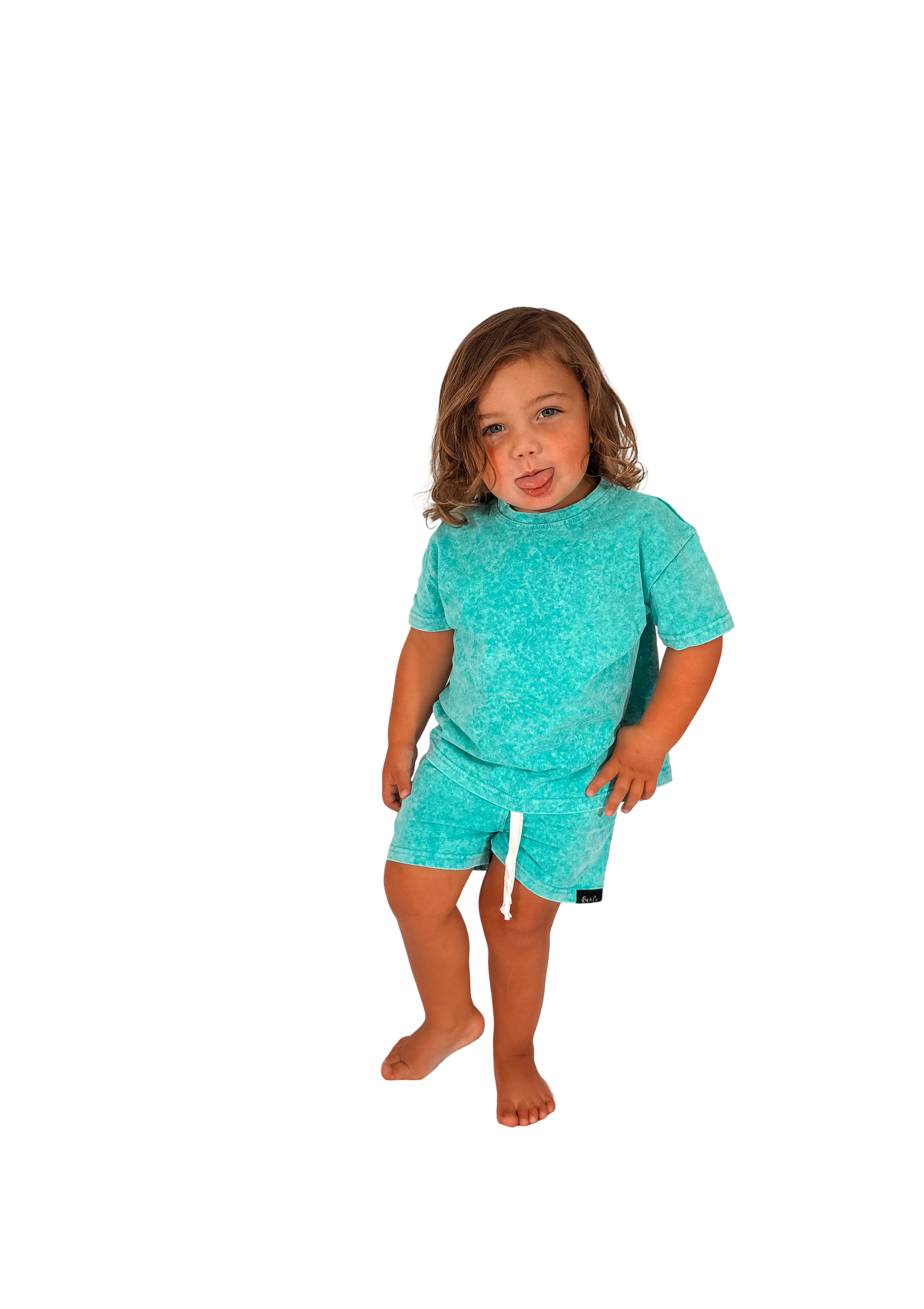 Miramar aqua acid wash set