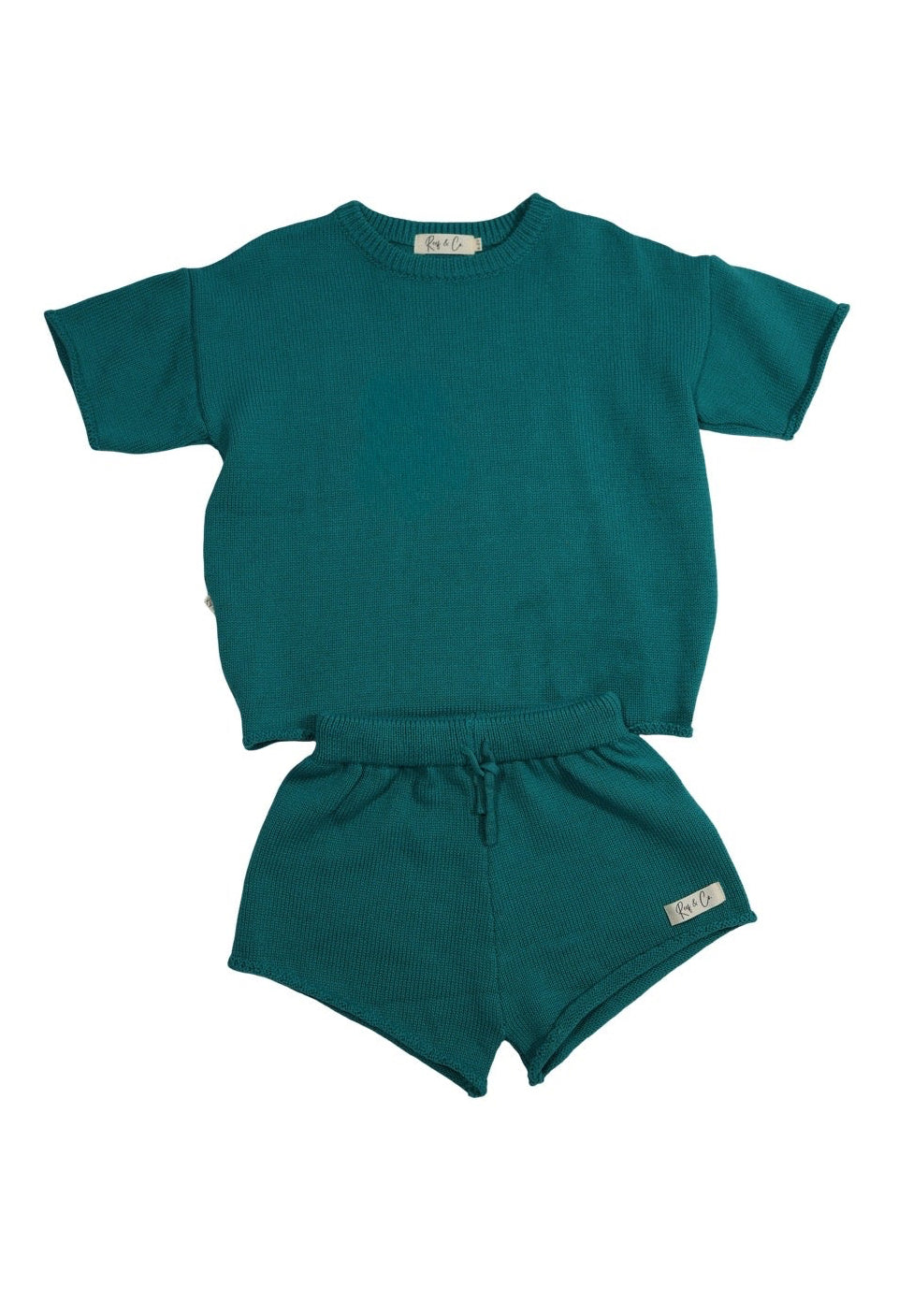 Coastal Breeze Knit Set- Deep Sea