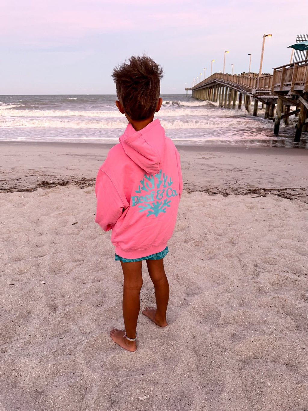 Pink Coastal Hoodie