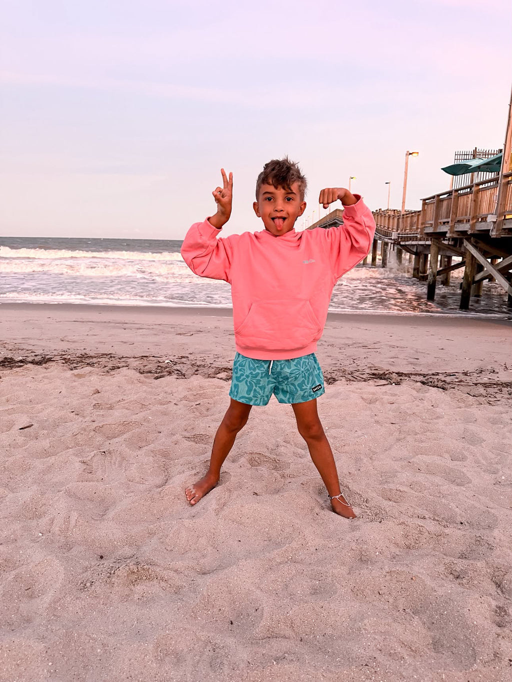 Pink Coastal Hoodie